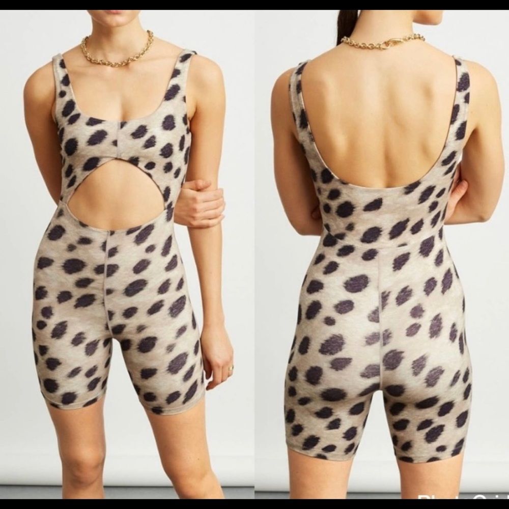 WeWoreWhat Leopard romper XL